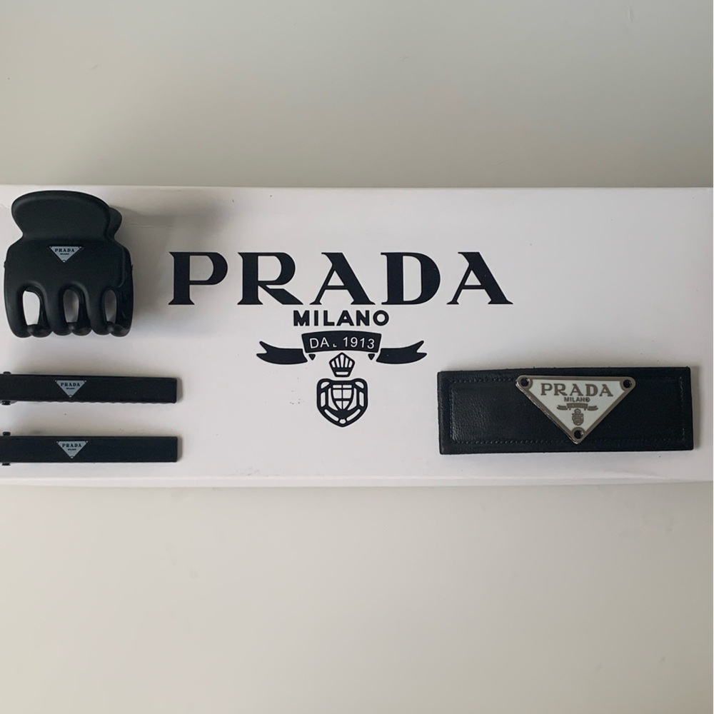 Prada Hair Accessories Set with Box